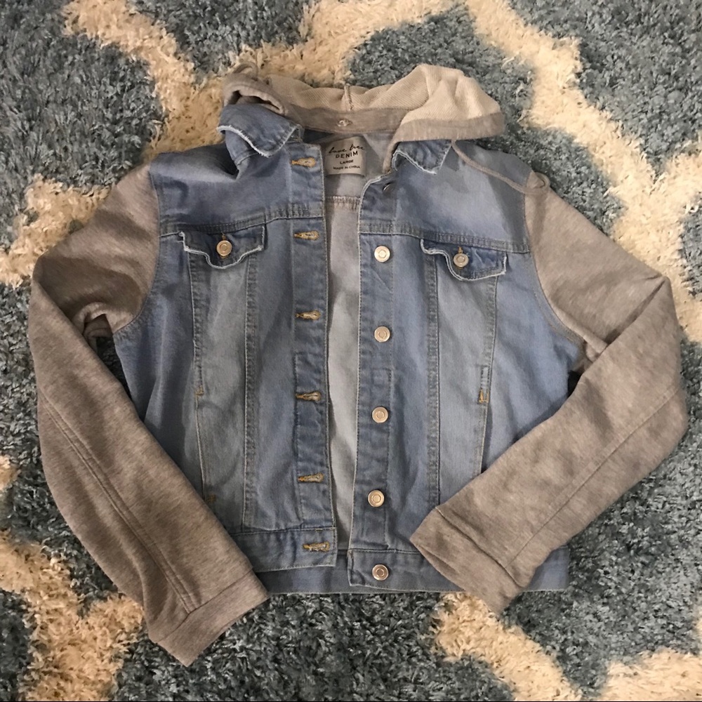 Denim Jacket with Hood
